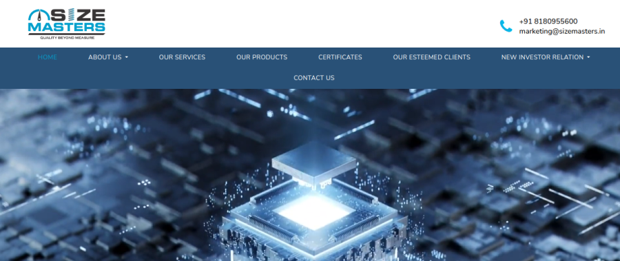 Size Masters website screenshot